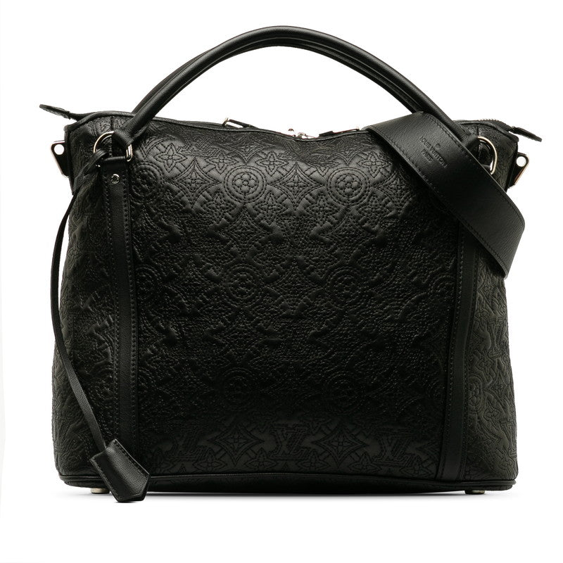 Louis Vuitton Monogram Antias Ixia PM Handbag 2WAY M97071 Black Leather  Louis Vuitton