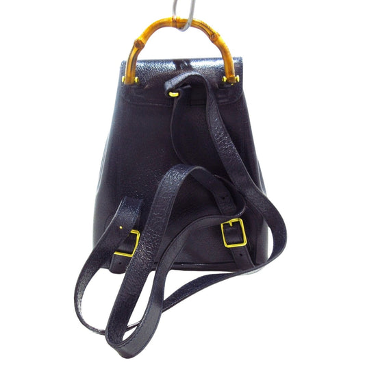 Luxury Gucci Trending 2025 Bamboo  Leather Backpack Bag ()