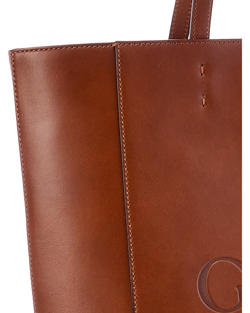 Gucci Debossed Leather Tote