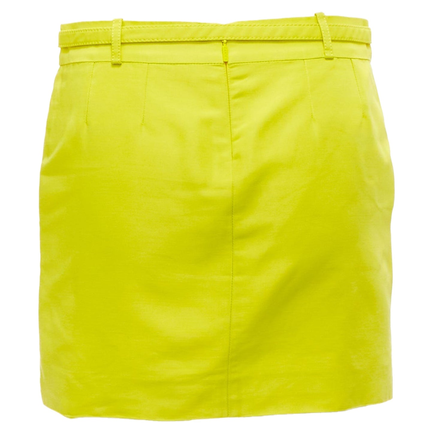 Gucci skinny belt darted slant pockets mini skirt