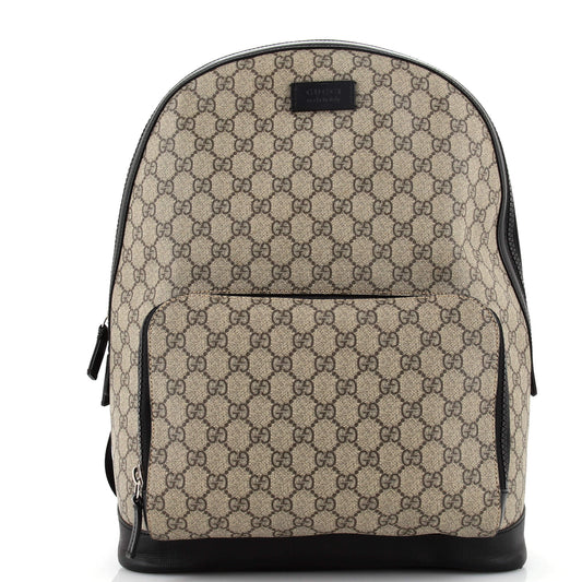 Luxury Gucci Trending 2025 Zip Pocket Backpack GG Coated Canvas Medium