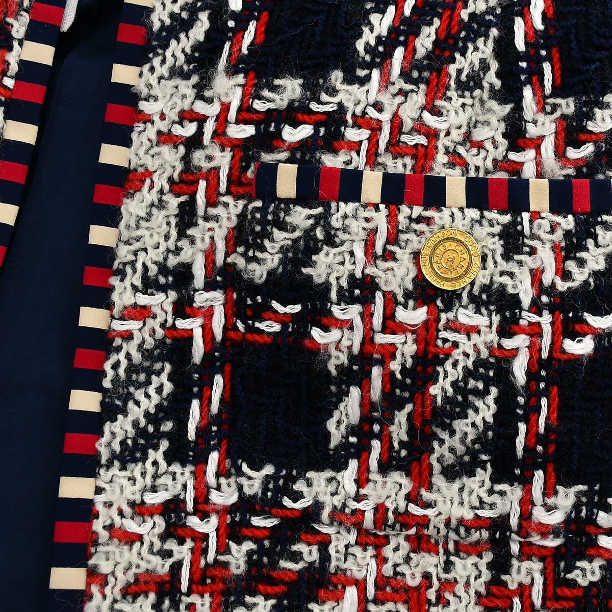 Luxury Chanel Collarless Jacket Red #38