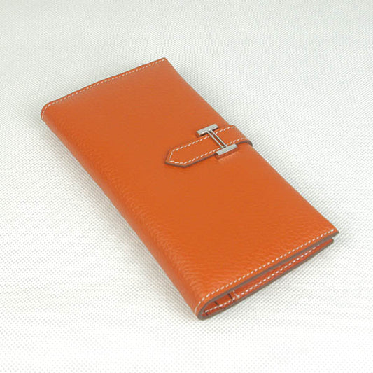 Luxury Hermes Wallet H008 Ladies Wallet Orange