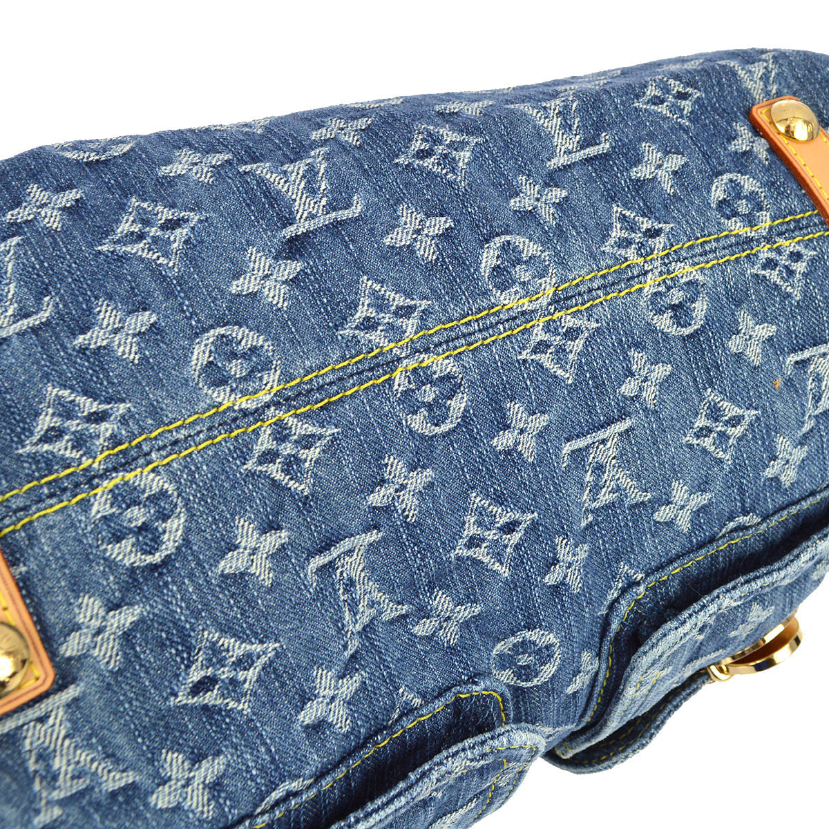 Louis Vuitton 2006 Monogram Denim Baggy GM Shoulder Bag M95048
