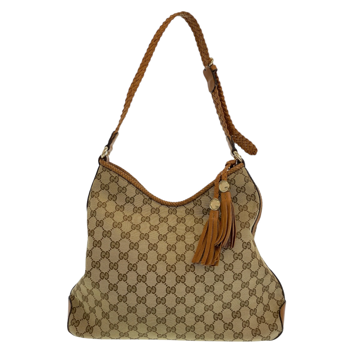 Luxury Gucci Trending 2025 Brown GG Canvas/Leather Shoulder Bag