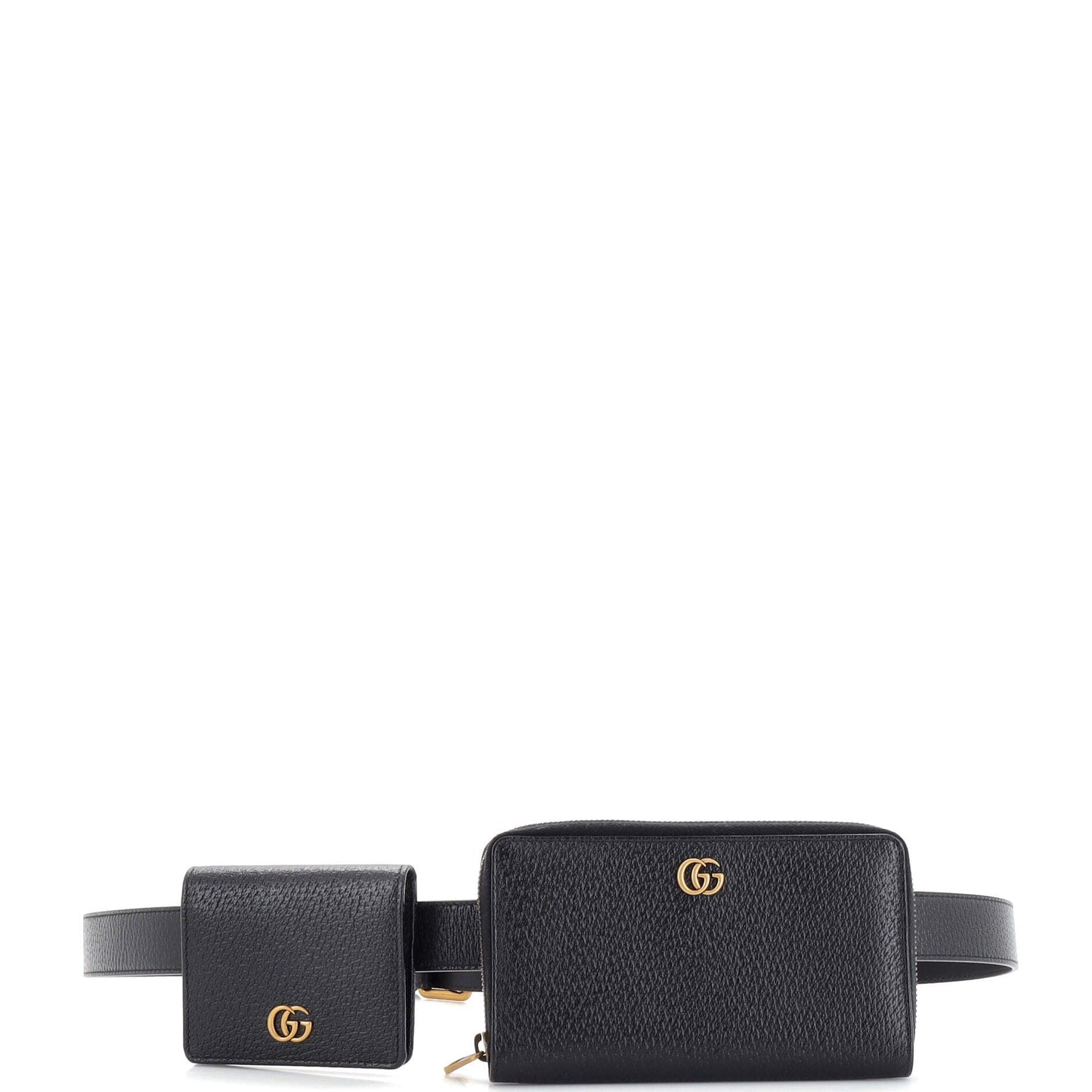 Luxury Gucci Trending 2025 GG Marmont Double Belt Bag Leather