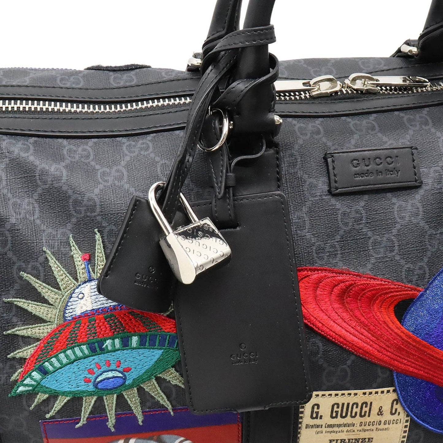 Gucci Gg Supreme  Leather Travel Bag ()