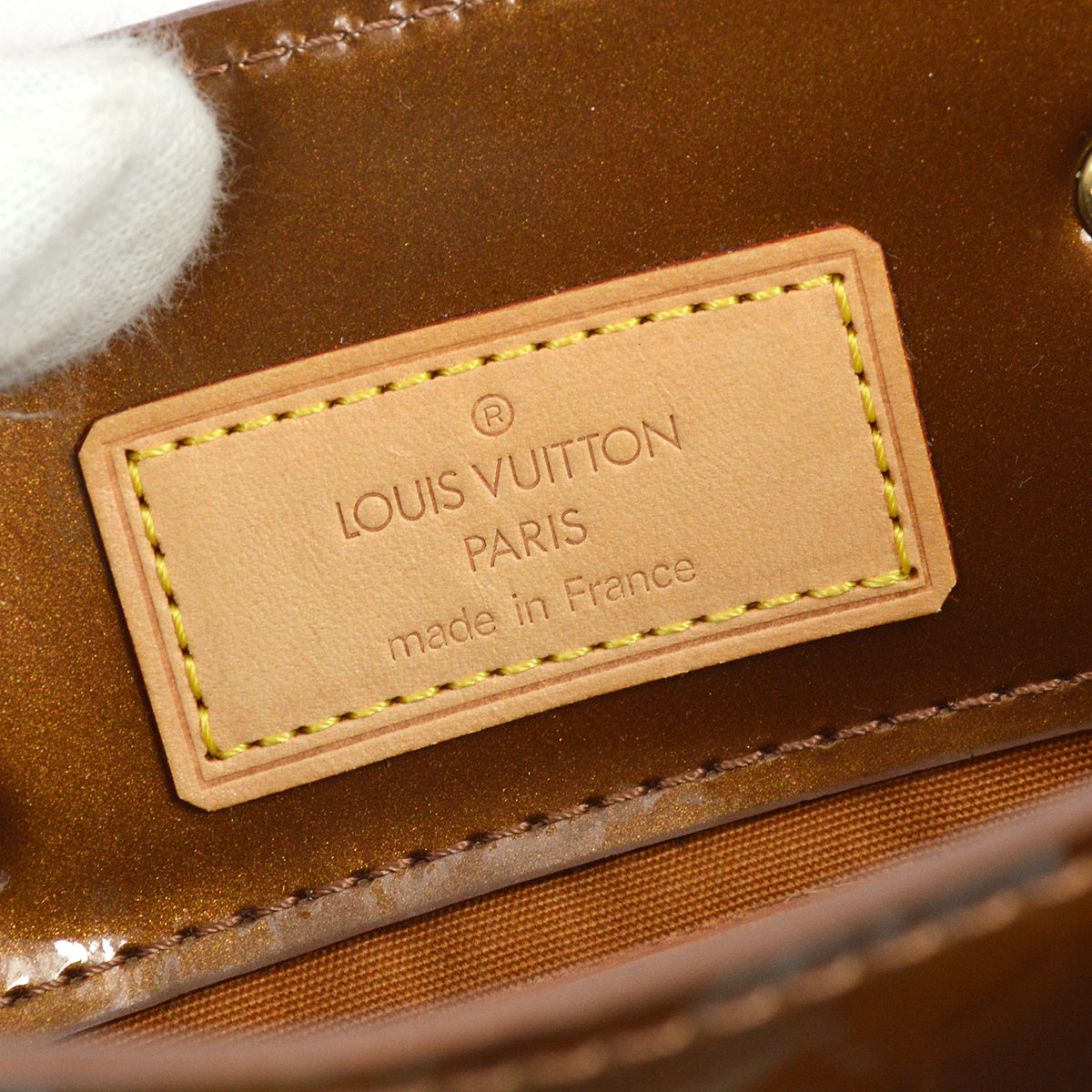 Louis Vuitton 2004 Bronze Monogram Vernis Reade PM M91146