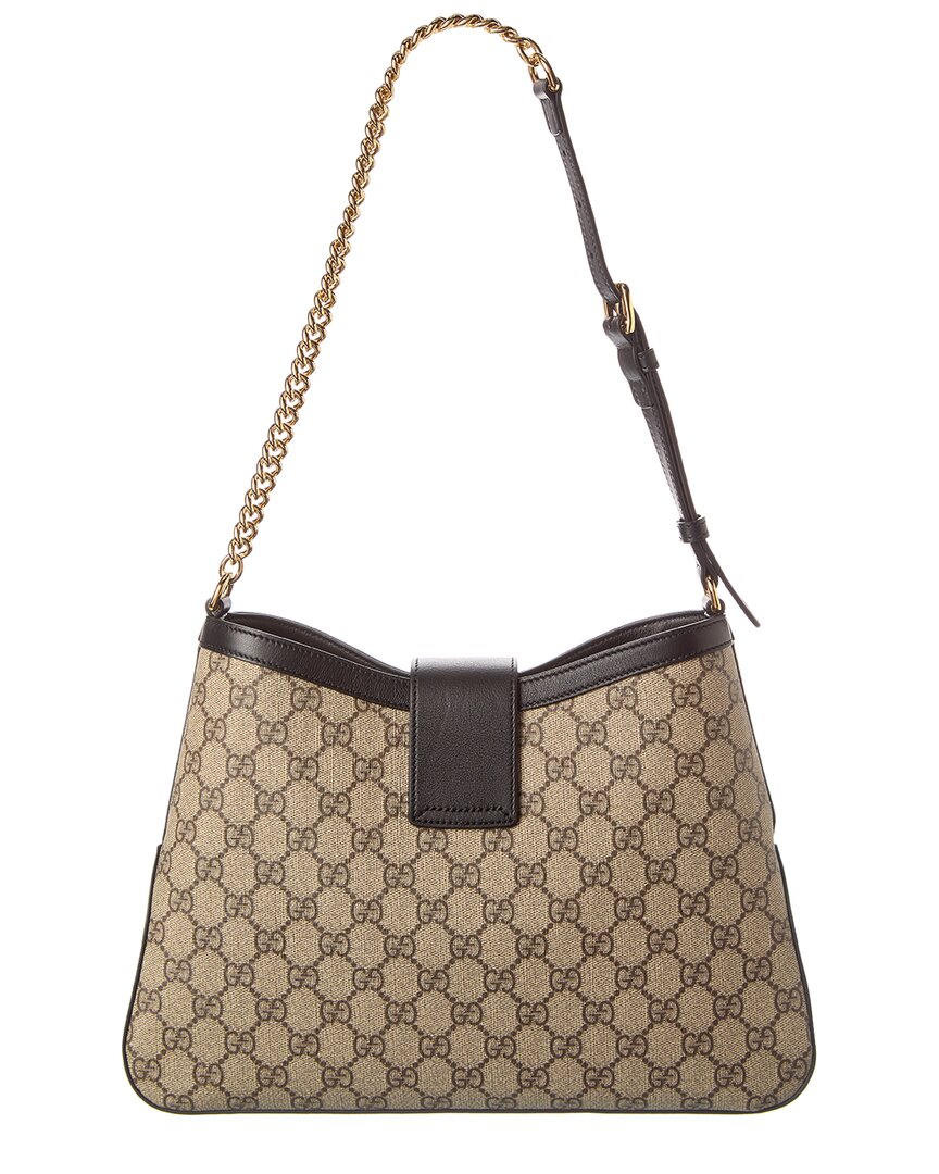 Luxury Gucci Trending 2025 Padlock Medium GG Supreme Canvas & Leather Shoulder Bag