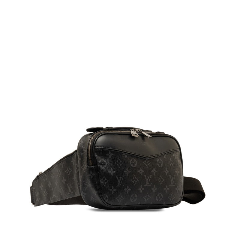 Louis Vuitton Monogram Eclipse Body Bag M42906 Black PVC Leather  Louis Vuitton