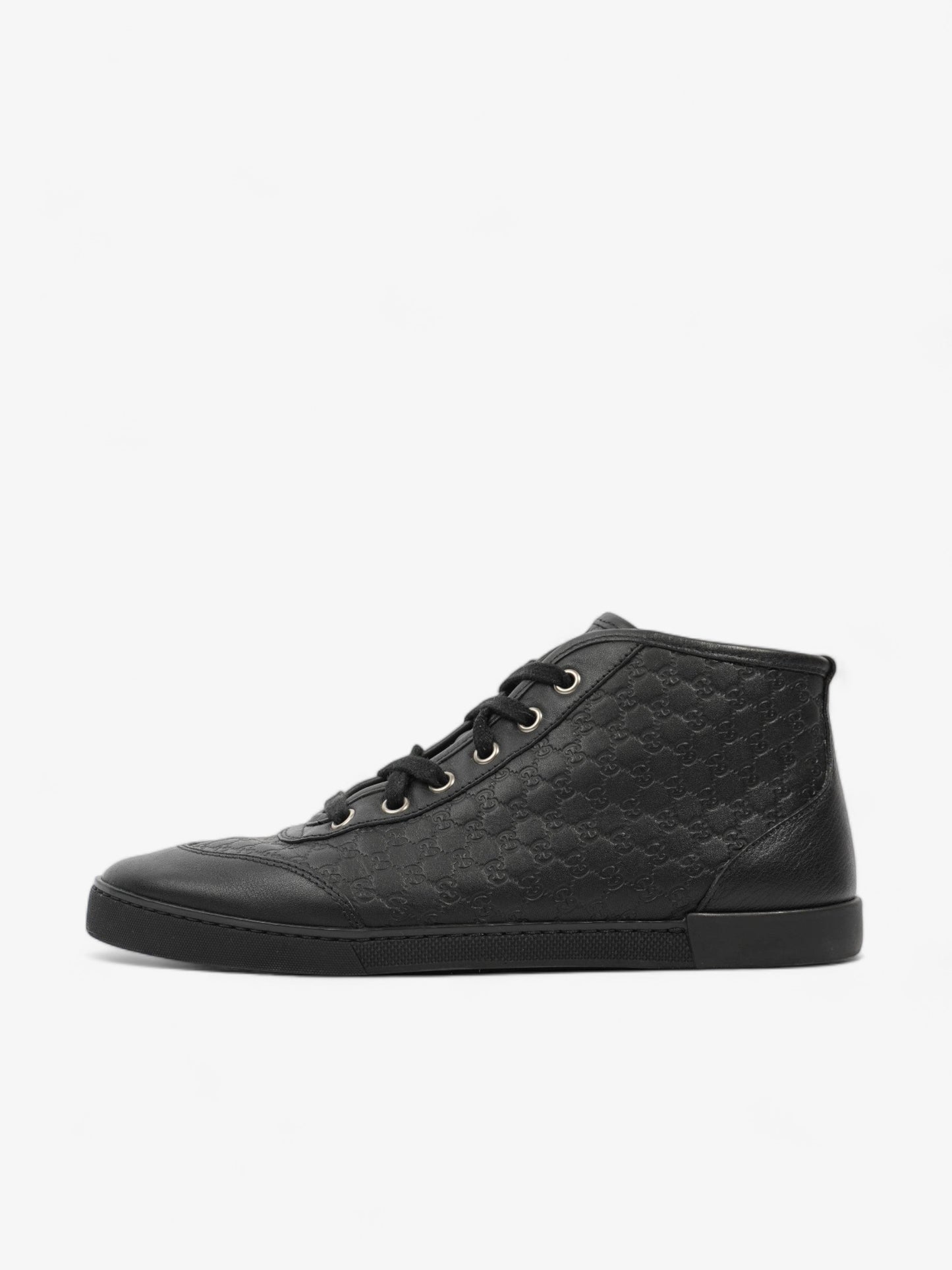 Microguccissima High-Tops  Embossed Leather