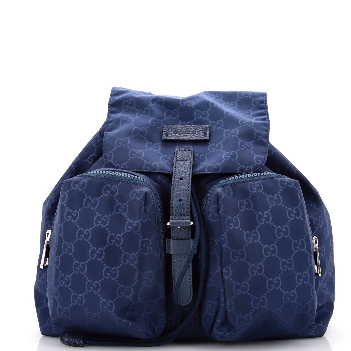 Luxury Gucci Trending 2025 Double Pocket Backpack GG Nylon