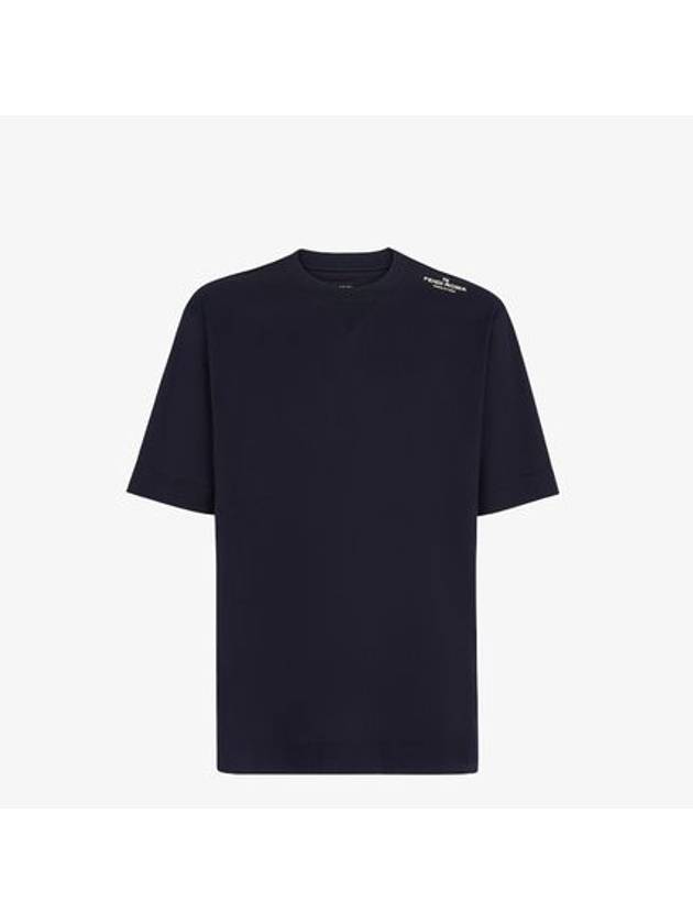 Luxury Fendi Jersey Short Sleeve T-Shirt Blue
