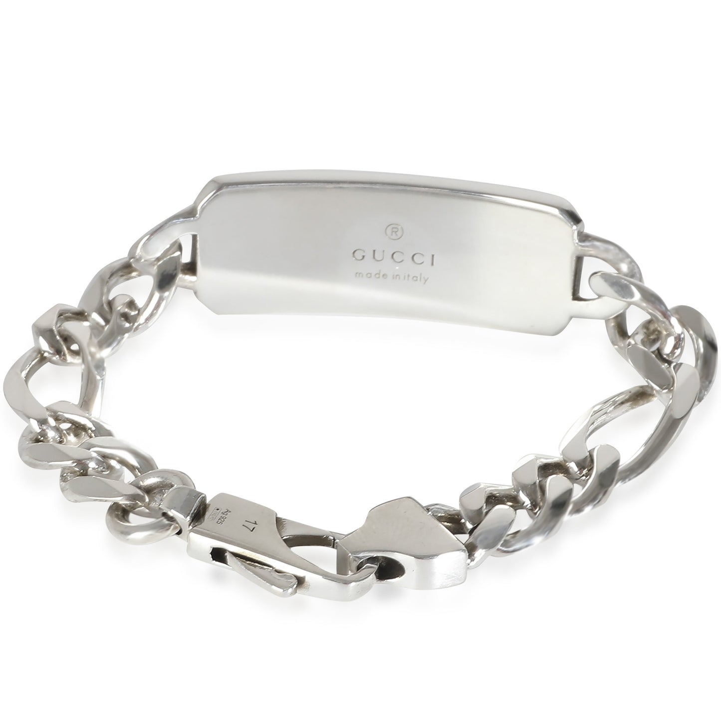 Luxury Gucci Trending 2025 GG & Bee Engraved Bracelet in Sterling Silver