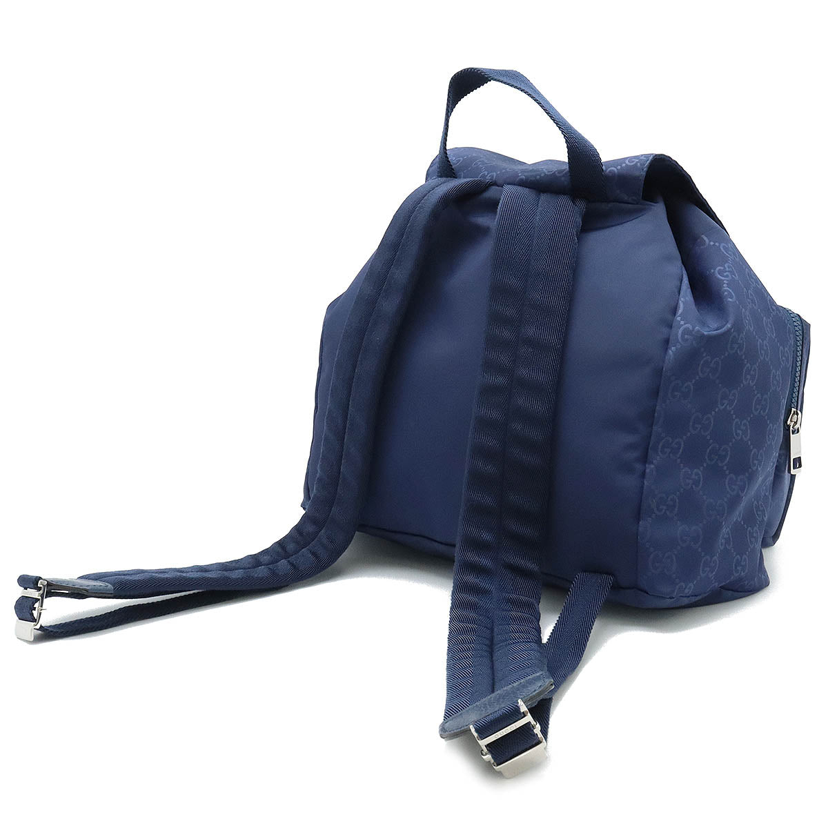 Gucci Nylon Leather Backpack Navy