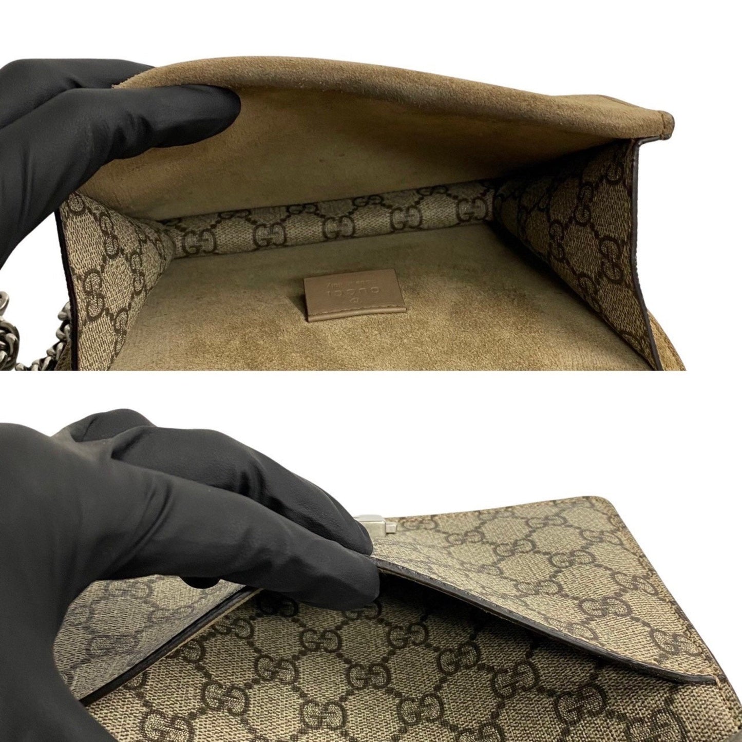 Gucci Horsebit  Canvas Shoulder Bag ()