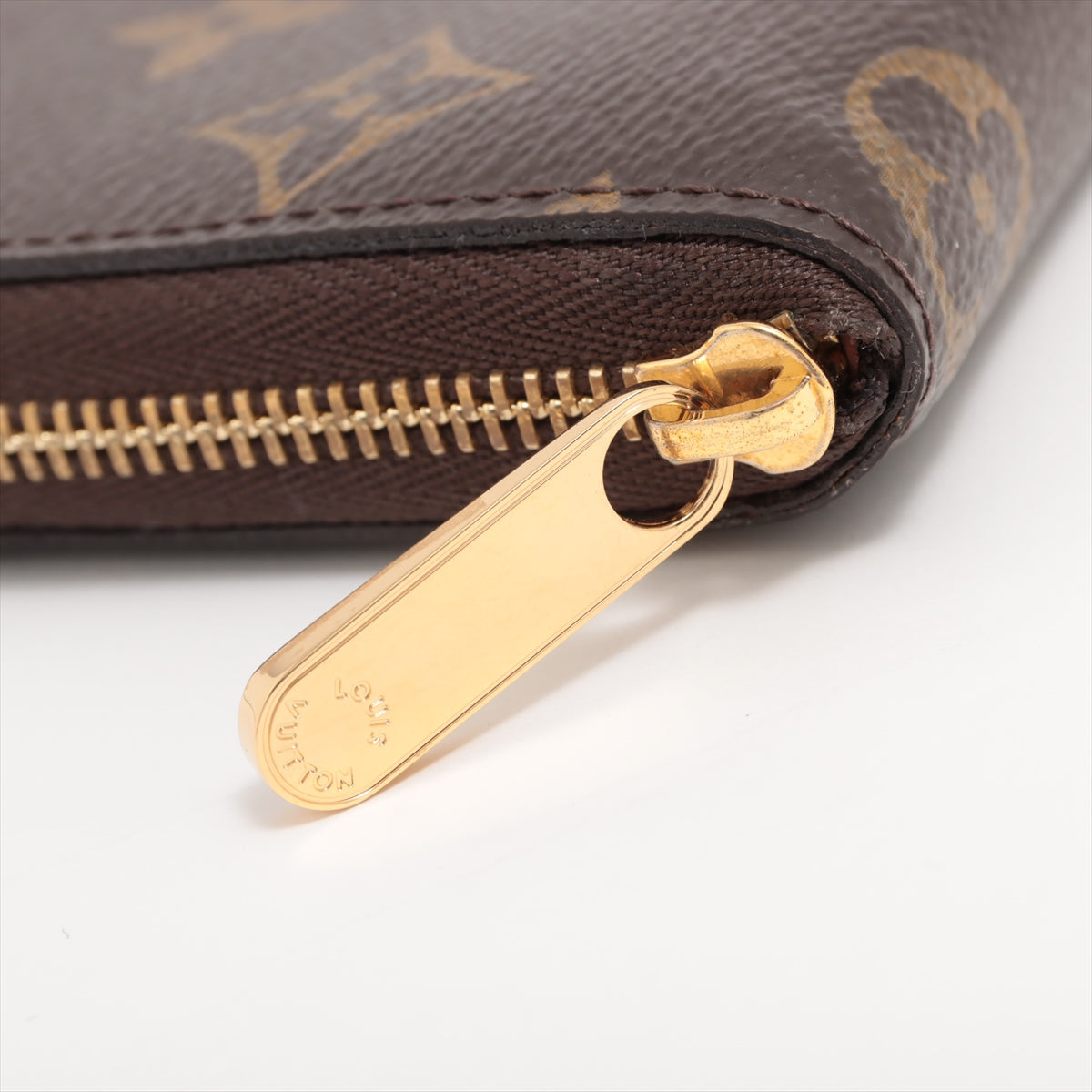 Louis Vuitton Monogram Zippyr Coin Pass M60067 Brown Coin Case