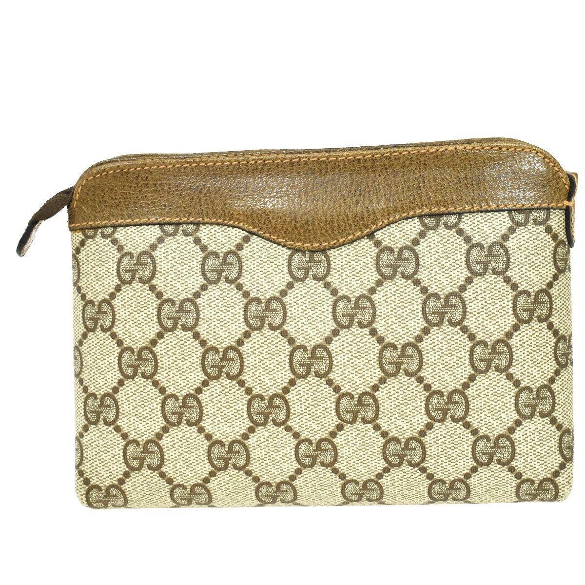 Gucci Gg Pattern  Canvas Clutch Bag ()