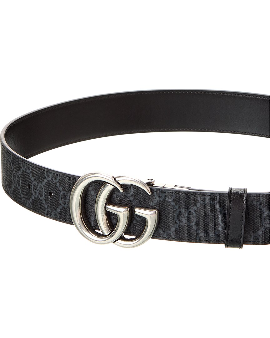 Gucci Reversible Canvas & Leather Belt