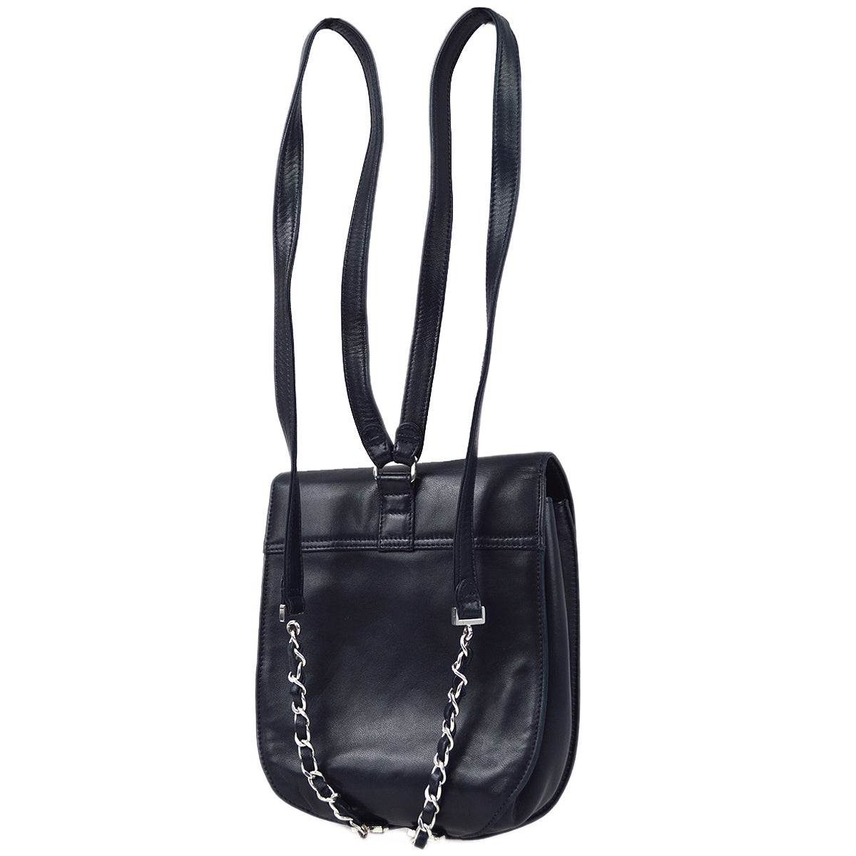 Luxury Chanel 1996-1997 Navy Lambskin Backpack