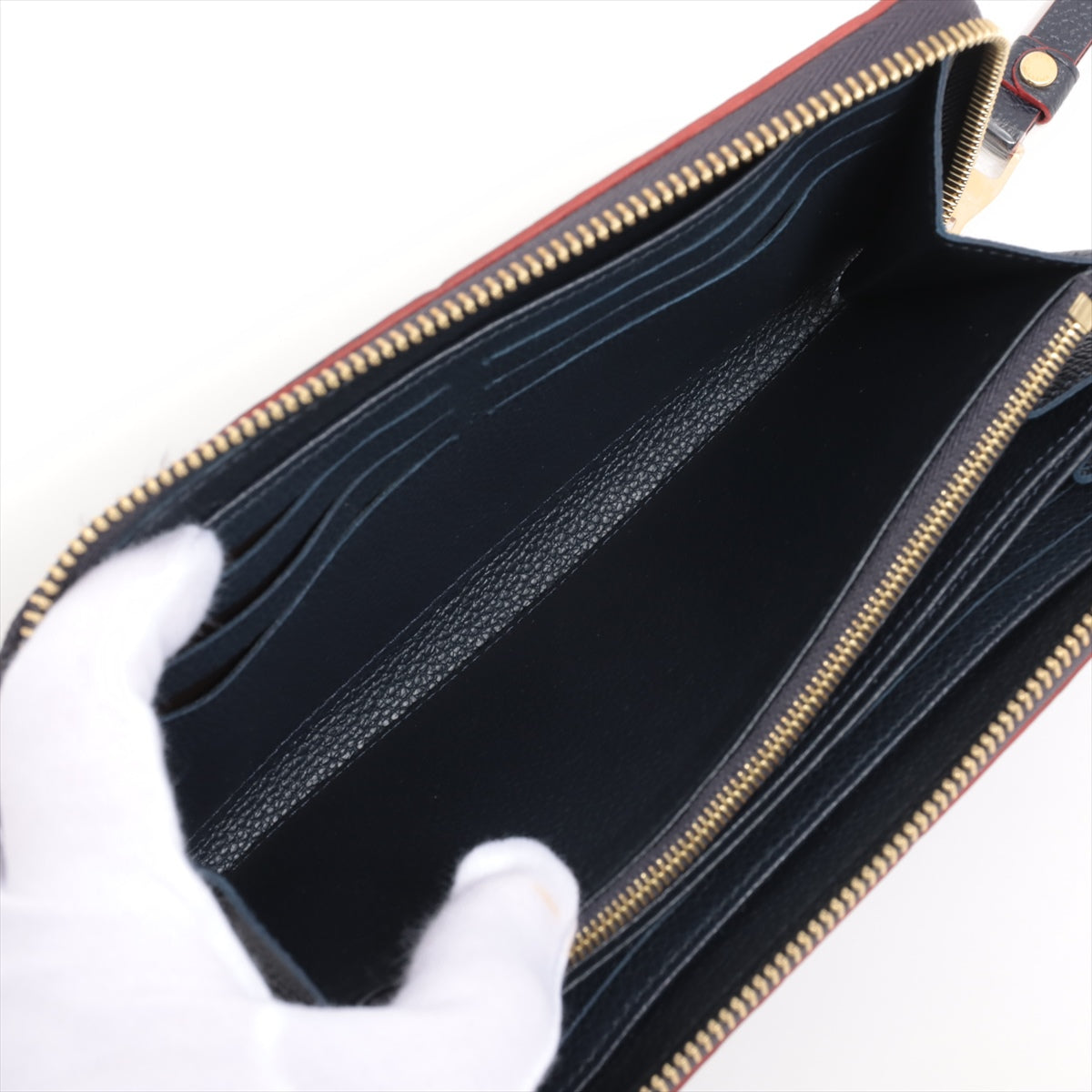 Louis Vuitton Implant  Wallet M62121 Marine Round Zip Wallet