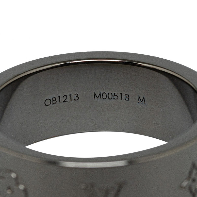 Louis Vuitton Monogram Nanogram Instinct Ring M00513 Silver Metal Men Louis Vuitton