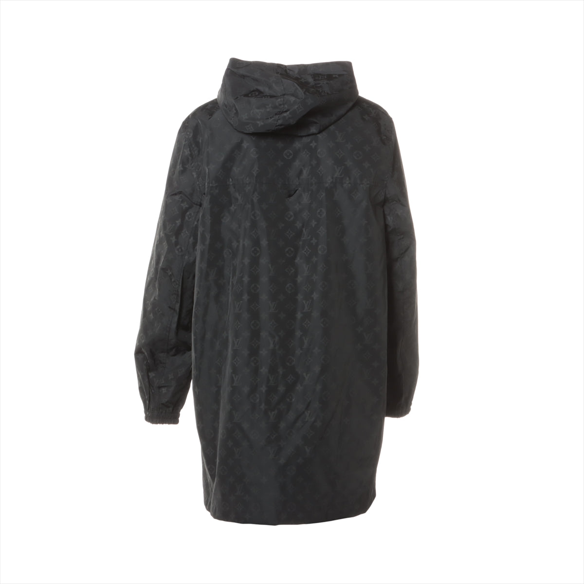 Louis Vuitton 22AW Nylon Nylon Coat 50 Men Black RM222Q Mid-Length Monogram Window Breaker Staples Edition Tag Exclusive