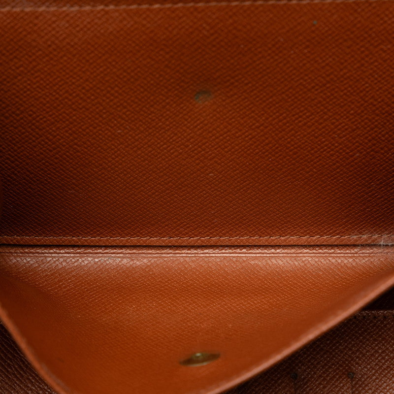 Louis Vuitton Monogram Porte Trezor Etui Papier Long Wallet M61202 Brown PVC Leather  Louis Vuitton  Trezor