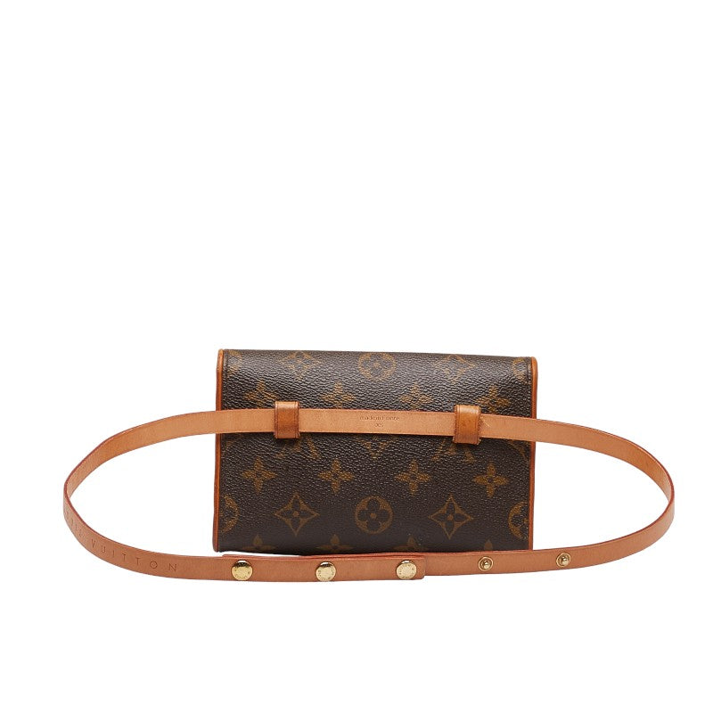Louis Vuitton Monogram Pochette Florentine XS Body Bag M51855 Brown PVC Leather  Louis Vuitton
