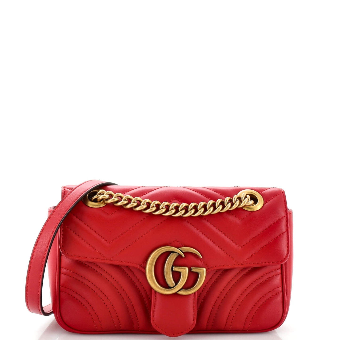Luxury Gucci Trending 2025 GG Marmont Flap Bag Matelasse Leather Mini