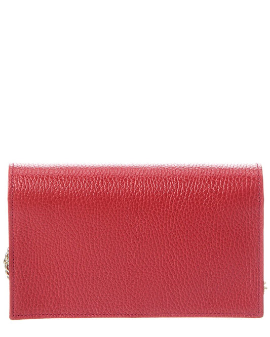 Luxury Gucci Trending 2025 GG Leather Wallet On Chain