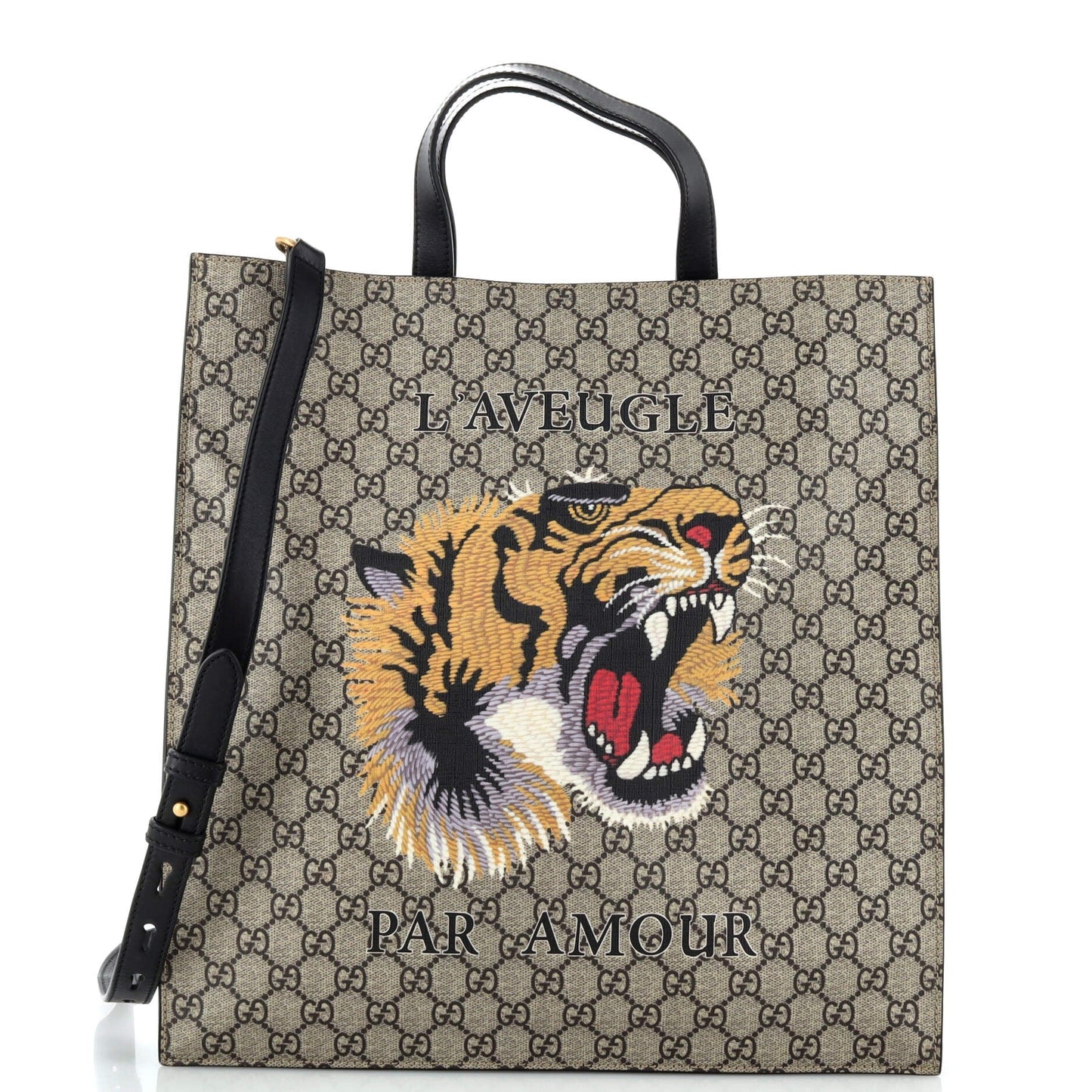 Luxury Gucci Trending 2025 Convertible Soft Open Tote Printed GG Coated Canvas Tall
