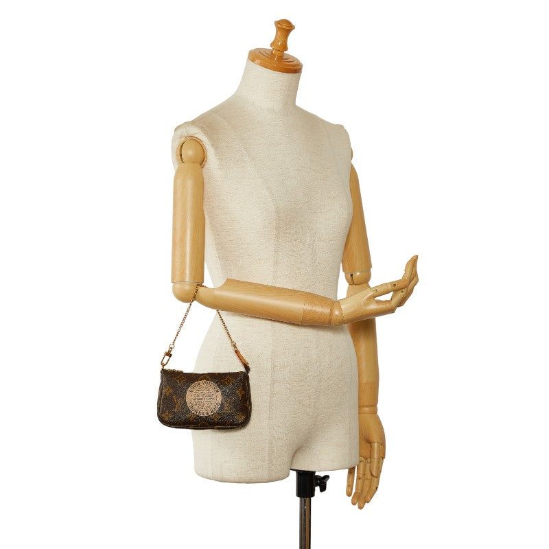 Louis Vuitton Monogram Mini Accessoires T&B Portefolio Miniature Handbag M60153 Brown PVC Leather  Louis Vuitton