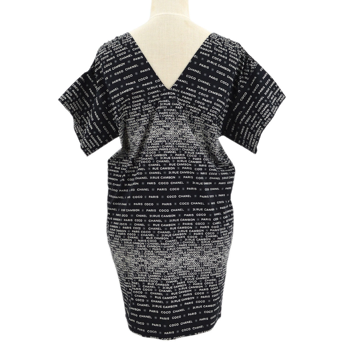 Luxury Chanel 2009 Spring logo-print V-neck T-shirt #34