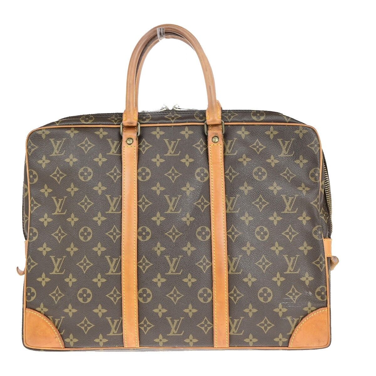 Louis Vuitton Porte Documents Voyage  Canvas Briefcase Bag ()