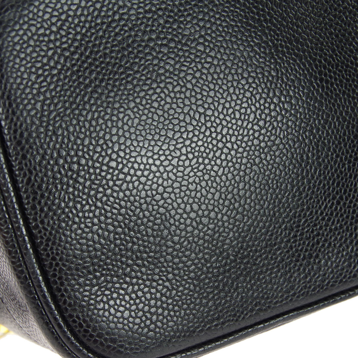 Luxury Chanel 1997-1999 Timeless Vanity Handbag Black Caviar