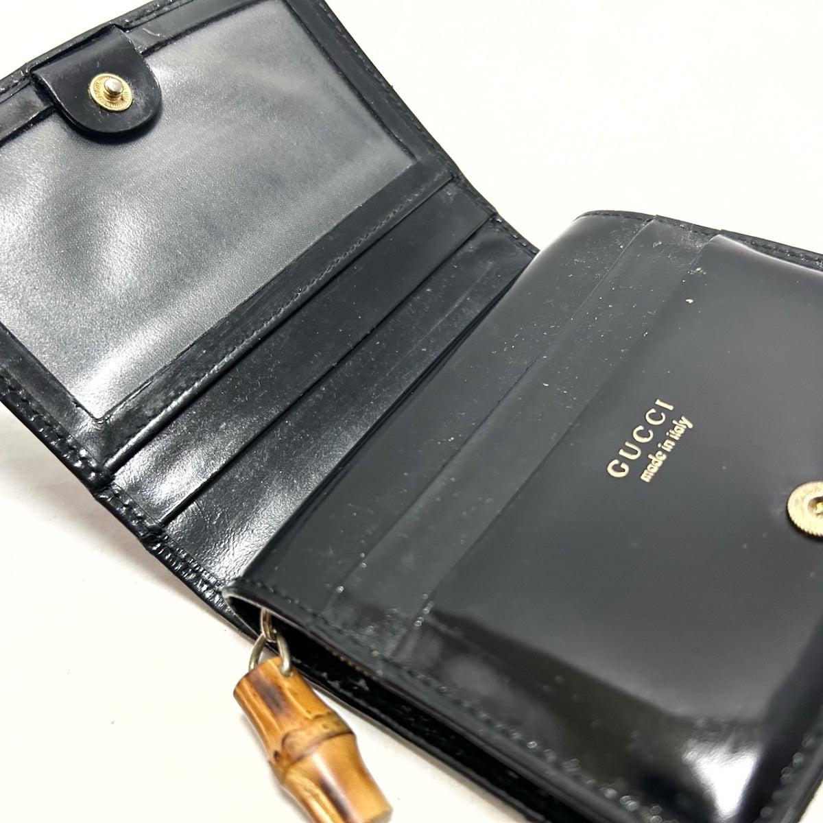 Luxury Gucci Trending 2025 Bamboo  Leather Wallet  ()