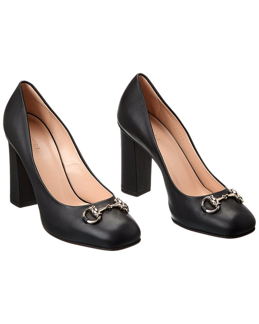 Luxury Gucci Trending 2025 Horsebit Leather Pump ( )