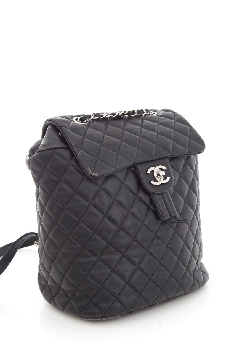 Luxury Chanel Black Urban Spirit Backpack