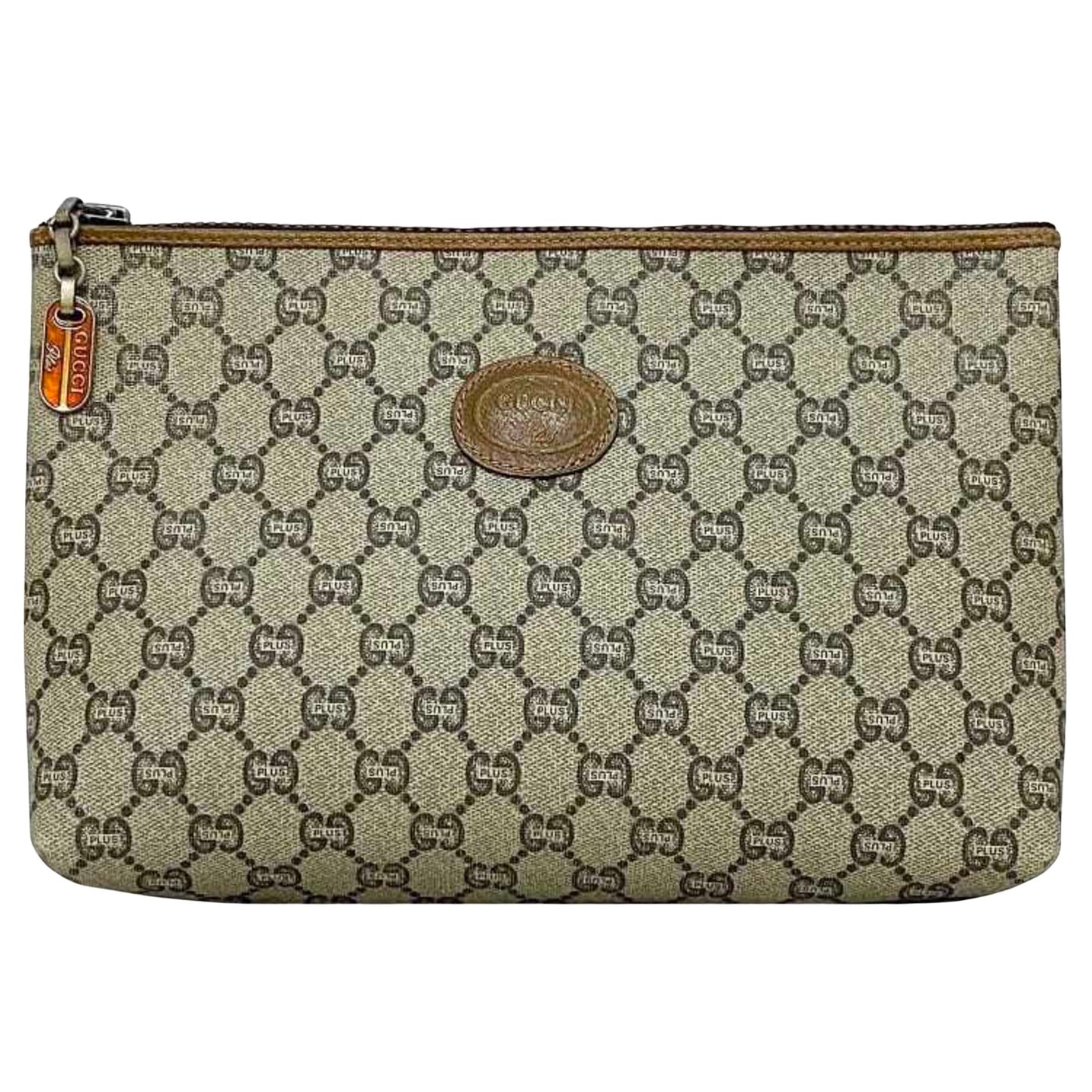 Gucci Gg Plus  Canvas Clutch Bag ()
