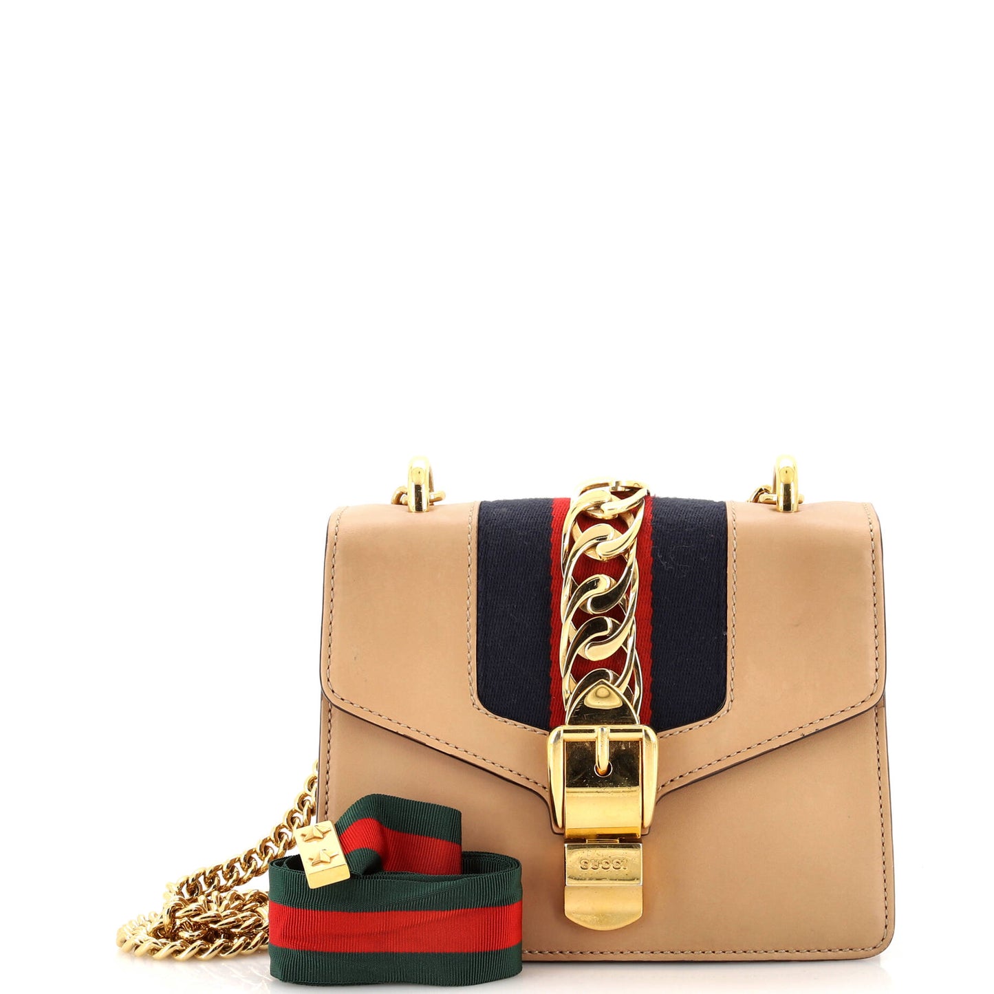 Luxury Gucci Trending 2025 Sylvie Chain Shoulder Bag Leather Mini