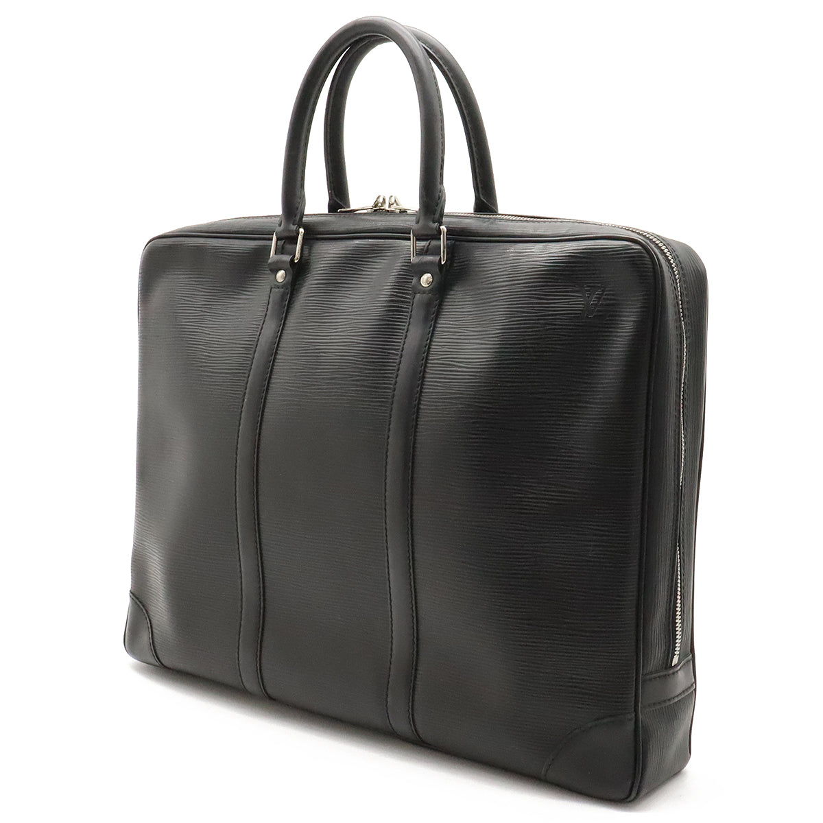 Louis Vuitton Louis Vuitton Epi PDV Port Documentary Voyager Paper Bag Business Bag Noneir Black M59162