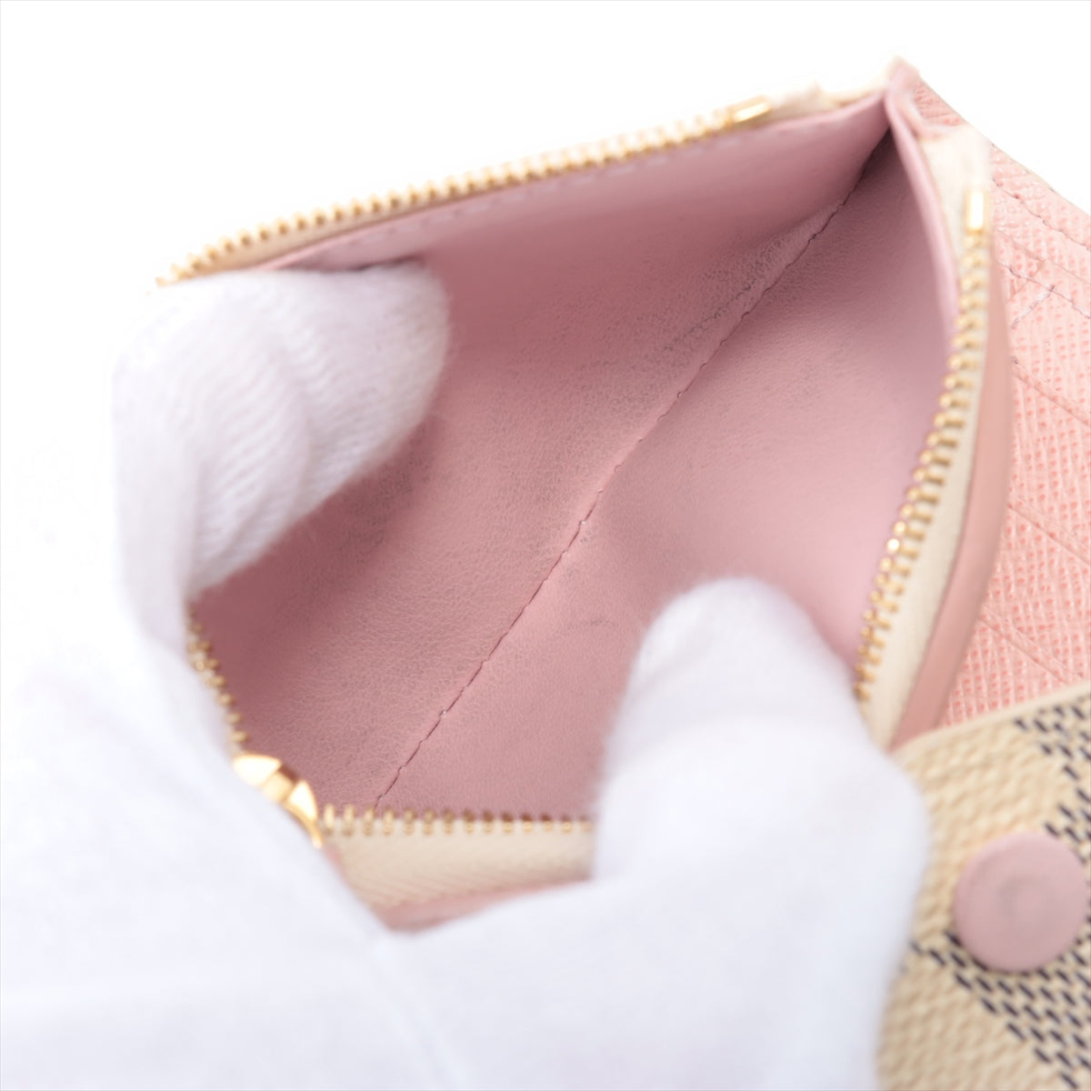 Louis Vuitton Damié Azur Portfolio Victoria N64022 Rose Valerie Compact Wallet