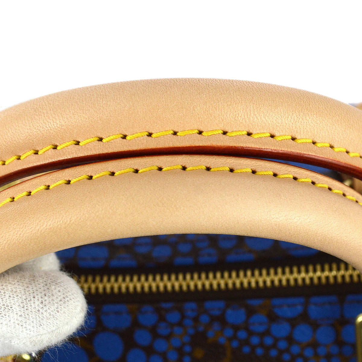Louis Vuitton 2012 Blue Pumpkin Dot Speedy 30 M40691