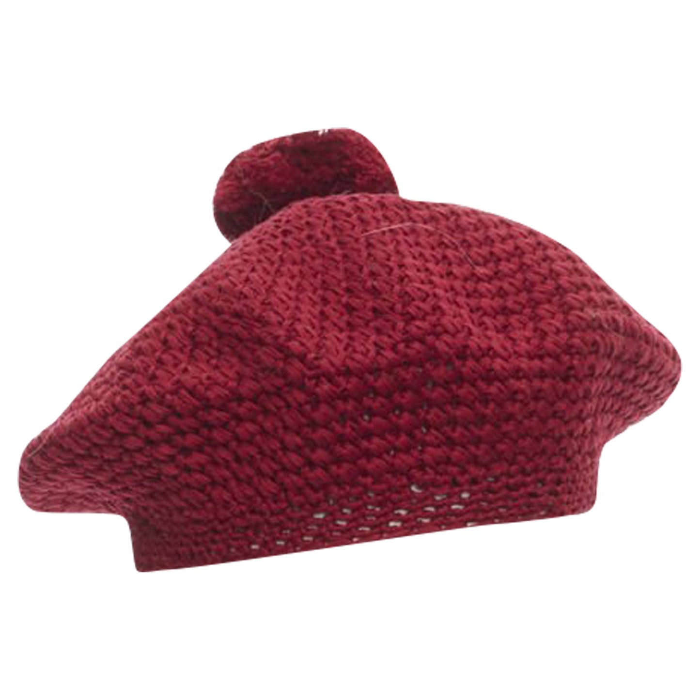 Gucci pom pom knit beret hat