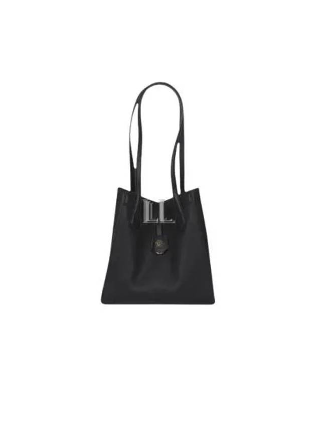 Luxury Fendi Origami Medium Leather Tote Bag Black