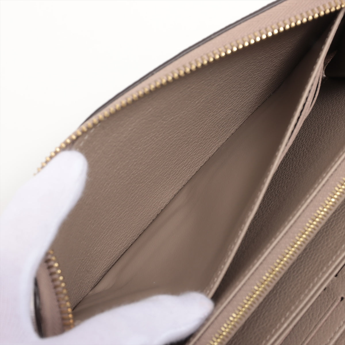 Louis Vuitton bicolor monogram implant zipper wallet M69794