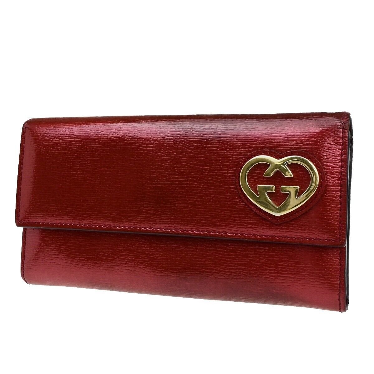 Gucci Lovely Heart  Patent Leather Wallet  ()