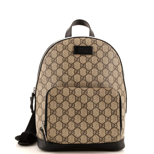 Luxury Gucci Trending 2025 Zip Pocket Backpack GG Coated Canvas Small