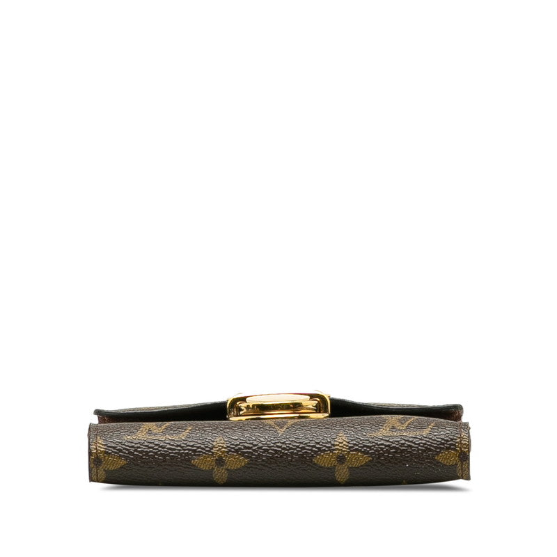Louis Vuitton Double Folded Wallet M58013 Brown PVC Leather  Louis Vuitton